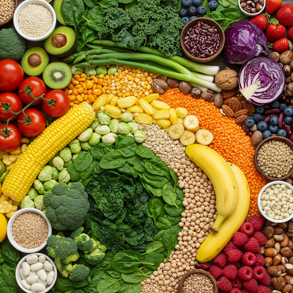 prebiotics food with fiber for gut health