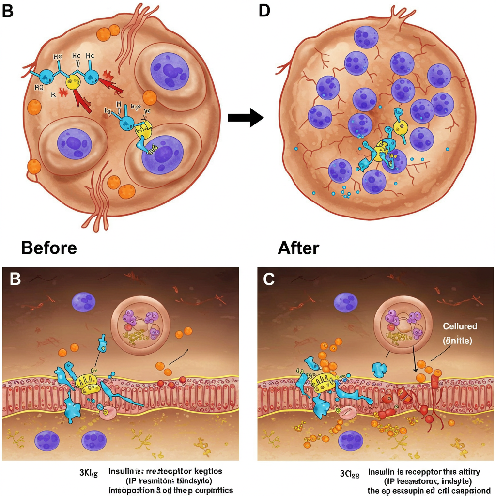 insulin resistance influence on cholesterol and blood sugar levels